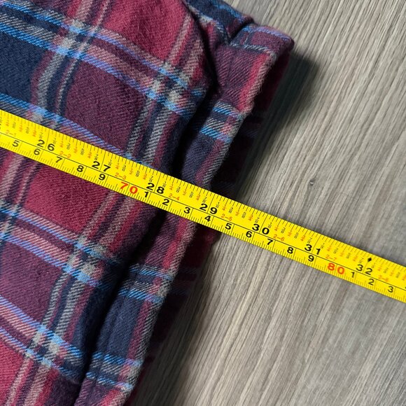 L.L. Bean Men's Fleece-Lined Flannel Shirt Jacket - Red Plaid - Picture 5 of 6